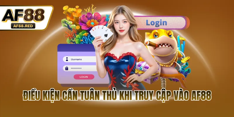 Điều kiện cần tuân thủ khi truy cập vào AF88
